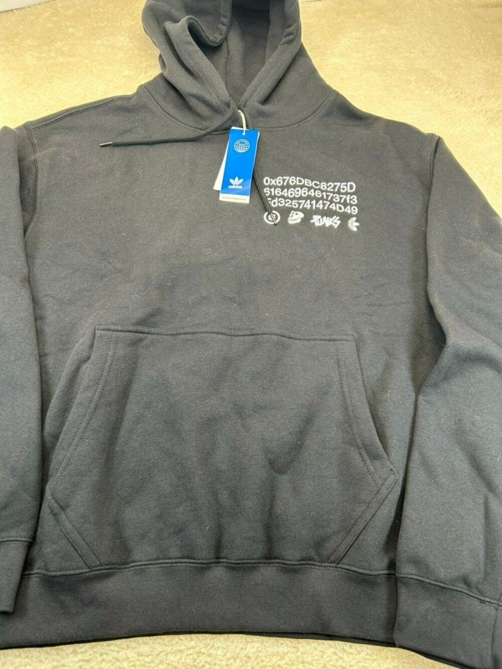 Adidas Originals Into the Metaverse Hoodie Mens XL Black NWT Limited Bored Ape B